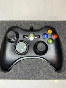 Official Microsoft Xbox 360 Controller - Black/Grey - Picture 1 of 13