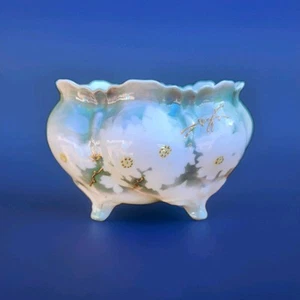 R S Prussia Round Footed Porcelain Dish - Antique Serving Bowl (A) - Picture 1 of 12