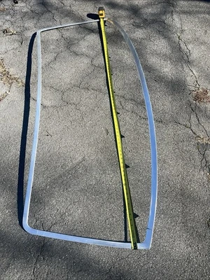 80-97 FORD OBS F150 BRONCO F250 F350 WINDSHIELD CHROME TRIM Set 5 Pcs Used E - Image 1 of 4