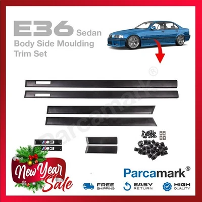 CUERPO MOLDURA LATERAL PUERTA MOLDURA MOLDURA PARA BMW 1992-1998 E36 M3 estilo 4 puertas sedán Foto 1 de 4