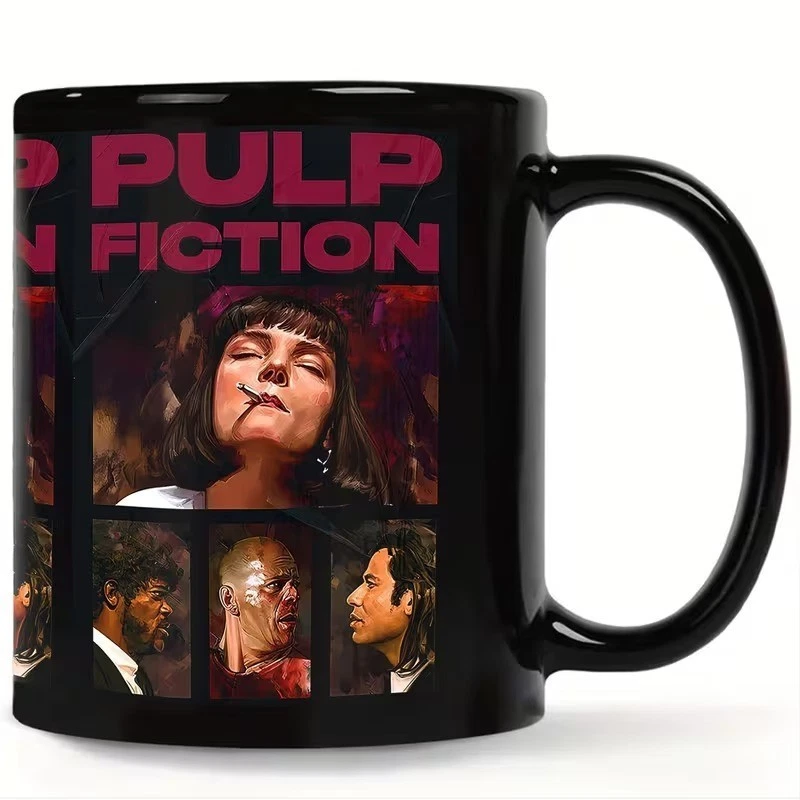 Pulp Fiction Movie Poster Mug Quentin Tarantino Film Coffee Cup 11oz 15oz - Image 1 of 1