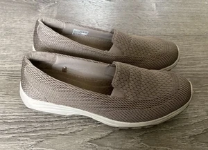 Skechers Womens Reggae Fest 2.0 Sweet Poise Slip On Shoes Size 9 Taupe 158380 - Picture 1 of 11