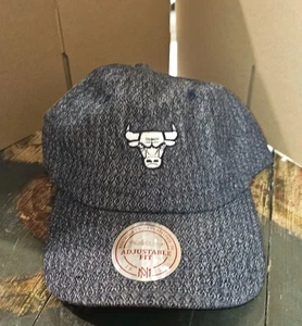 Chicago Bulls Mitchell & Ness Reverse Denim lässig verstellbar Mütze Dad Cap - Bild 1 von 4