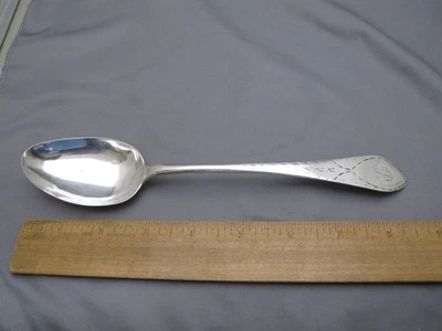 CUCHARADA MONEDA EXTREMO REDONDO CORTE BRILLANTE período FEDERAL TEMPRANO-sin marca Foto 1 de 4