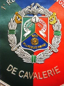 FANION (CANNETILLE) CAVALERIE LEGION ETRANGERE 1° REC - Picture 1 of 2