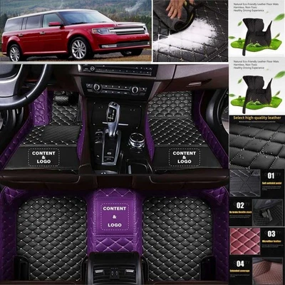 For Ford Flex Car Floor Mats Custom Luxury Waterproof Auto Liners Carpets Foto 1 de 4