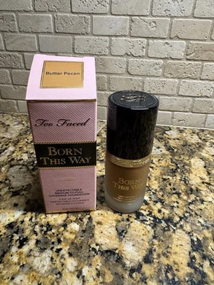 Base Too Faced cobertura média a total (manteiga pecan) 1 oz/30 ml nova na caixa - Imagem 1 de 4