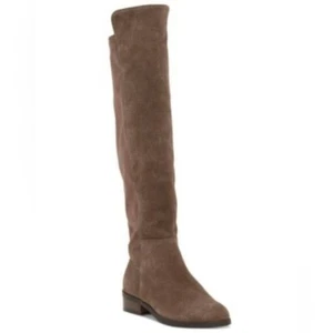 Lucky Calypso over the knee boots Brown Suede Over-the-Knee Boots - Picture 1 of 8