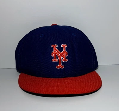 New Era New York Mets 59Fifty 5950 Blue Orange Fitted Hat Cap Size 6 5/8 MLB - Image 1 of 3