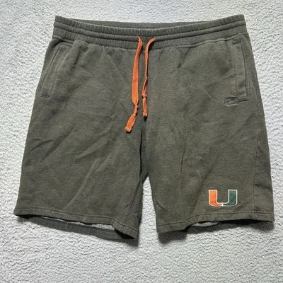 Vintage Miami Hurricanes Sweatpants Shorts Basketball Shorts 90’s Baggy Size XL - Image 1 of 4