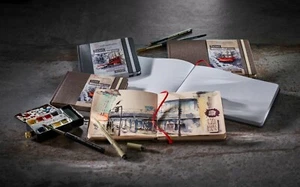 Hahnemuhle Toned Watercolour Book - A6, A5, 14x14 cm - Beige or Grey - Picture 1 of 21