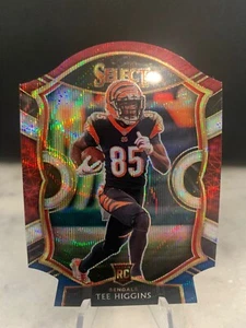 2020 Panini Select - Tee Higgins (RC) Concourse Red White Blue Die Cut #60 - Bild 1 von 2