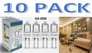 G4 20W Halogen 12V Capsule Light Bulb Replace LED Lamps AC 2PinA+- Pack 10 - Picture 1 of 3
