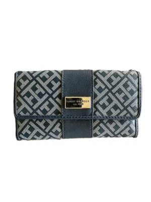 NEW Tommy Hilfiger Continental Checkbook & Wallet-Navy/Blue $39 - Image 1 of 3