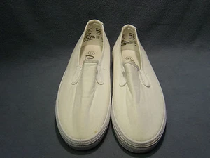 SCARPA CASUAL DONNA "COASTERS" BIANCA SLIP ON TELA MISURA 8 1/2 M  - Foto 1 di 6