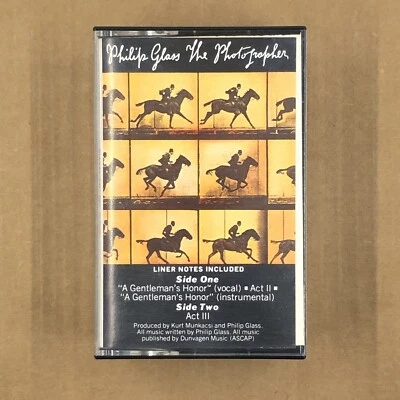 PHILIP GLASS Cassette Tape 80s Classical Modern THE PHOTOGRAPHER - Image 1 of 4