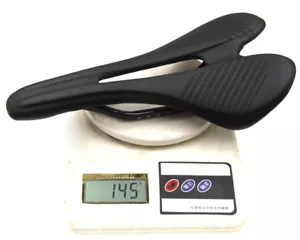 Bicicleta de carrera de carbono Mtb sillín de fibra de carbono almohadillas cojín de cuero súper ligero sillín de bicicleta - Imagen 1 de 6