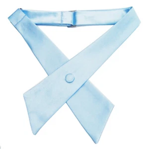 Adjustable Criss-Cross Tie School Uniform Cross Bow Pre Tie Necktie Satin Girls' - Picture 1 of 35