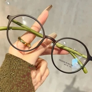 Round Reading Glasses Computer Plastic Hyperopia Presbyopia Eyeglasses +0~4.0 UK - Picture 1 of 11