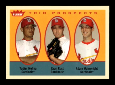 Fleer Tradition Molina 2005/Óxido/Wainwright #327 Trio Prospects novato Foto 1 de 2
