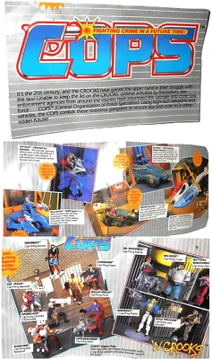 C.O.P.S n Crooks 1988 serie 1 CATÁLOGO DE PRODUCTOS folleto folleto vintage hasbro Foto 1 de 4