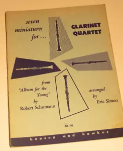7 Miniatures for Clarinet Quartet, Arr by Eric Simon - Picture 1 of 1