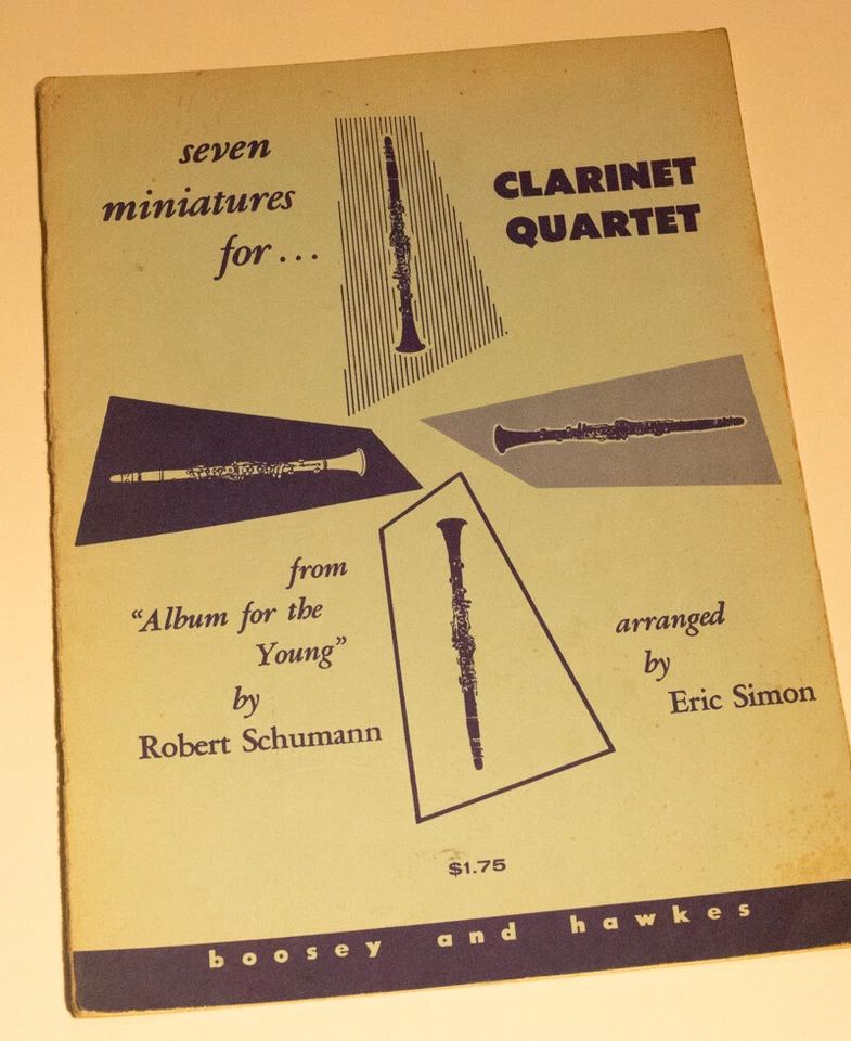 7 Miniatures for Clarinet Quartet, Arr by Eric Simon - Image 1 of 1