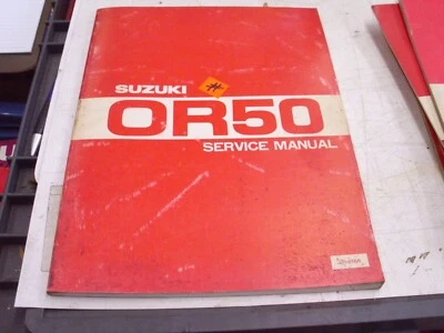 Manual de servicio de motocicleta OEM SUZUKI 1980 (N) OR50, marzo 1979 EN, SR-0550!# Foto 1 de 4