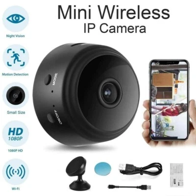 1080P HD Mini Kamera WLAN Wireless IP WiFi Camera Überwachungkamera Nachtsicht! - Bild 1 von 4
