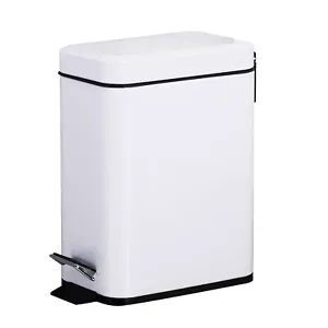 5L 1.3 Gal Stainless Steel Kitchen Trash Can Pedal Dust Bin Waste Basket Garb... - Picture 1 of 7