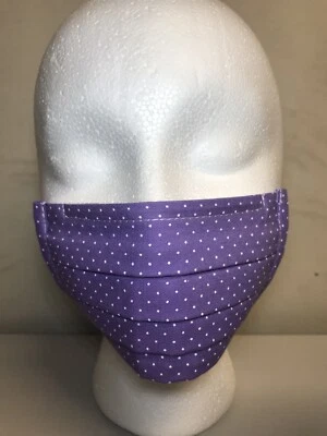 Purple Polka Dot CHILDREN Face Mask Foto 1 de 4