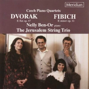 Dvorak / Fibich: piano quartets: Jerusalem Trio / Ben-Or: Used 1990 Meridian CD - Picture 1 of 2