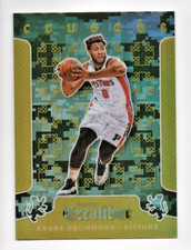 2015-16 Panini Excalibur Crusade Camo Andre Drummond Pistons B-304