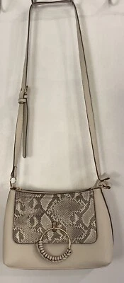 Bolso de Mano Carlos by Carlos Santana Hueso/Piel de Serpiente Vegano Bandolera Correa Foto 1 de 4