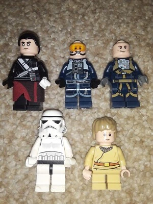 Lego Star Wars Minifigure Lot 5 Chirrut 75152 Imperial Hovertank Pilot Rogue One - Image 1 of 2