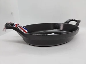new STAUB Cast Iron 8-inch x 5.5-inch Oval Stackable 3/4 Qt. Gratin Baking Dish - Picture 1 of 11