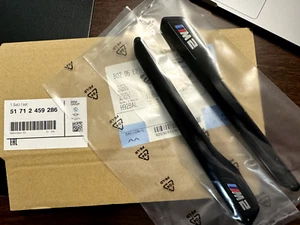 New GENUINE BMW M2 F87 front wing black gill trim set M performance 51712459286 - Picture 1 of 10
