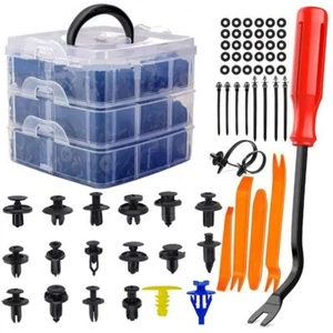 814pcs Car Clips Automotive Trim Body Push Pins Retainer Fastener Assortment Kit - Picture 1 of 10