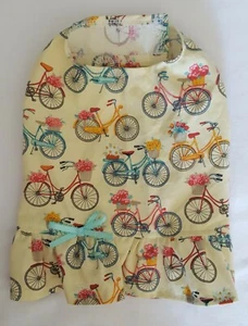 Bicycles with Flowers Ruffled Shirt Dog Puppy Pet Apparel Clothes - XXXS - Picture 1 of 2