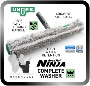 Unger Ergo Tec NINJA COMPLETE Washer Window Cleaning T bar & Sleeve Traditional - Picture 1 of 12