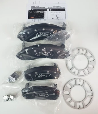 MGP Caliper Covers Matte Black Caliper Covers with Ford Oval Logo Engraving - Image 1 of 4