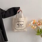 Canvas Canvas Bag Printing Letter Print Lunch Bags Shopping Totebag