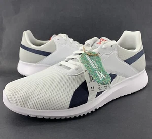Reebok Herren Fluxlite niedrig weiß vektor marineblau Größe 14 Training Laufschuhe - Bild 1 von 10