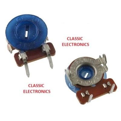 Original Astatic D-104 5K Ohm Horizontal Slotted Wheel Trimmer Potentiometer   - Image 1 of 3