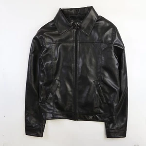Emprior Armani Collezione Ledermantel Jacke Größe L Schwarz - Bild 1 von 3