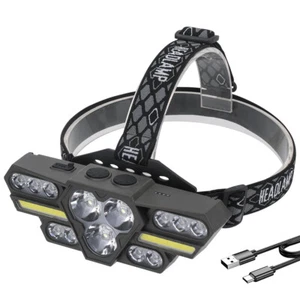 20000LM Rechargeable Headlight Camping Light Super Bright 13 LED Light COB Lamp - Picture 1 of 16