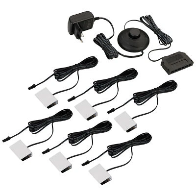 6x Glasbodenbeleuchtung LED Glaskantenbeleuchtung Vitrinenbeleuchtung SEBSON - Bild 1 von 4