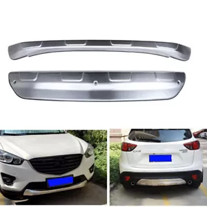 Stainless Steel Front Rear Bumper Protector Guard for Mazda CX-5 2012-2016 - Picture 1 of 6