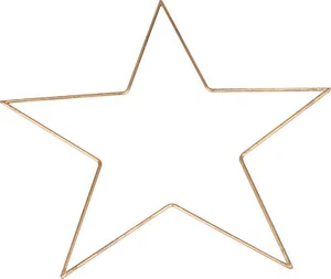 Anillo de metal estrella VBS, colores dorados Ø 25 cm o Ø 35 cm - Imagen 1 de 4