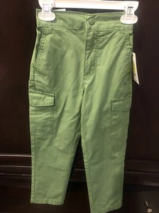 New Kids Unisex Forest FA Brand Green Cargo Pants Size XS 4/5 Toddlers NWT - Picture 1 of 7